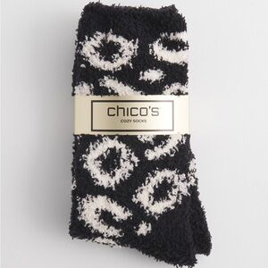 Animal print cozy socks